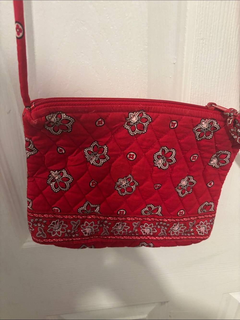Vera Bradley Red Bandana Crossbody Bag